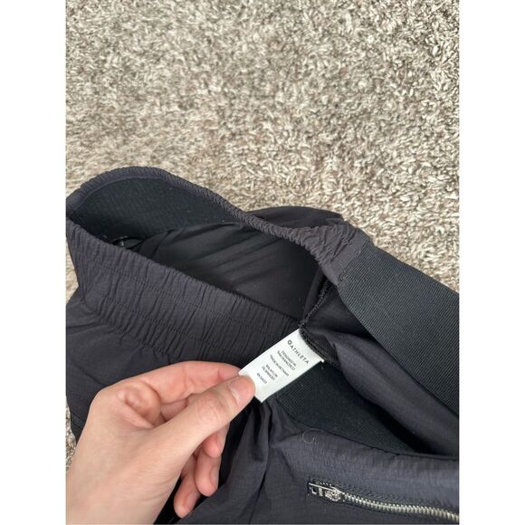 Athleta Mod Trekki Crop Ankle Slim Leg Pants Black Zippers Stretch Gorpcore 2 - Picture 5 of 11